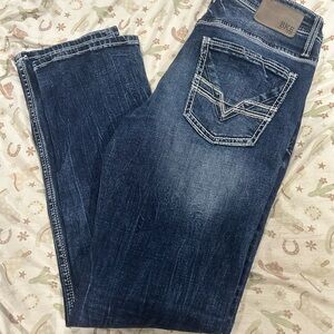 BKE Dark Blue straight Jeans for Men